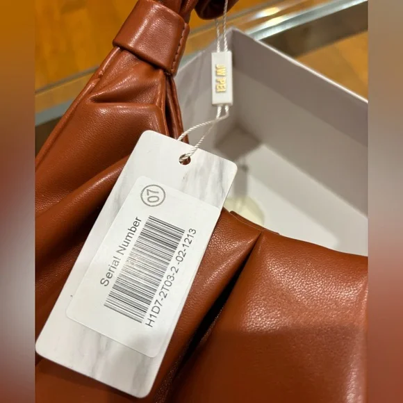 JW PEI Gabbi Ruched Hobo Handbag in Nutella - Picture 9 of 11